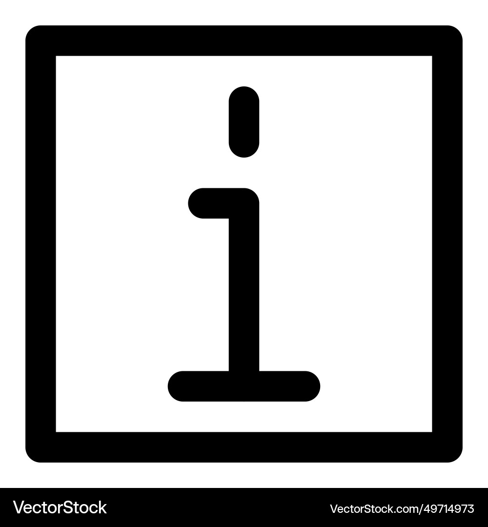 An indication of the information source vector image