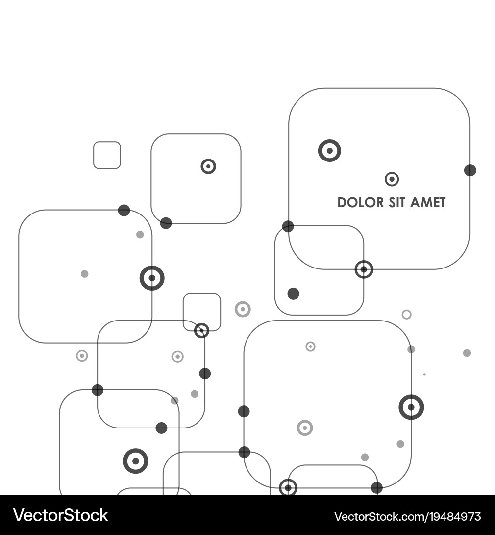 Concept connect square background Vector Image