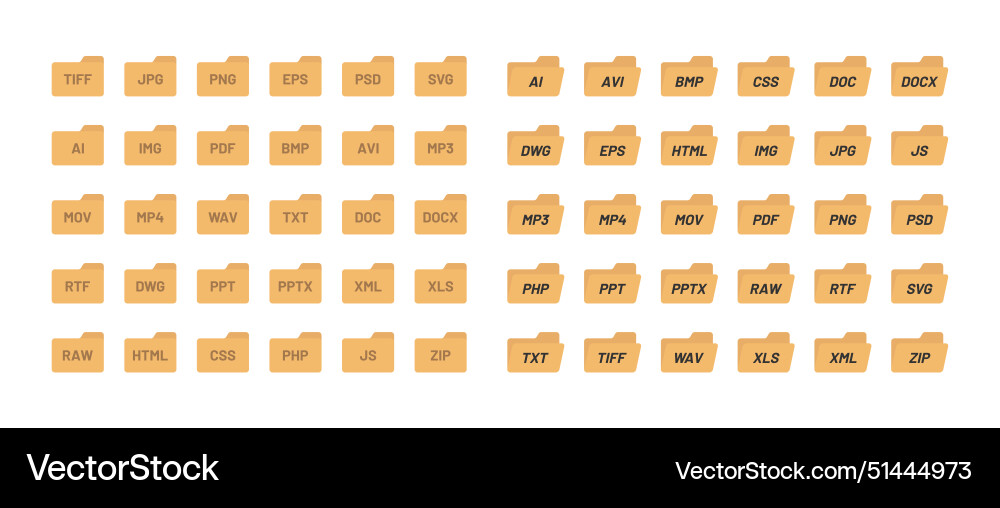 Desktop interface window folders file format Desktop interface window folders file format vector image