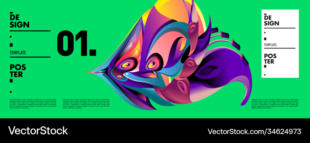 Landing page background template with colorful Landing page background template with colorful Vector Image