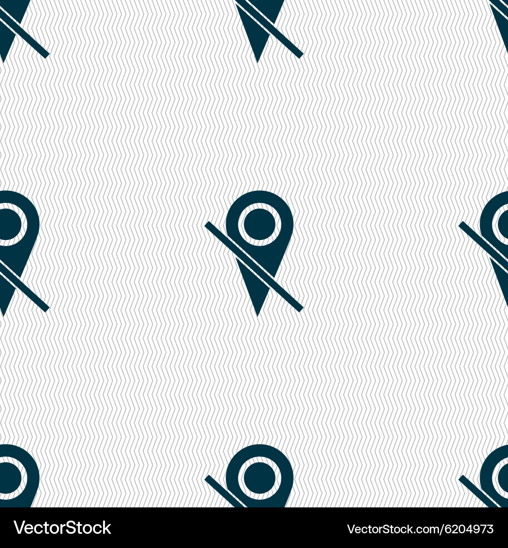 Map pointer icon sign seamless abstract background vector image