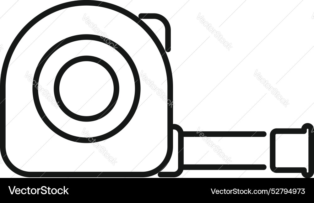 Measuring tape icon showing tool Measuring tape icon showing tool vector image