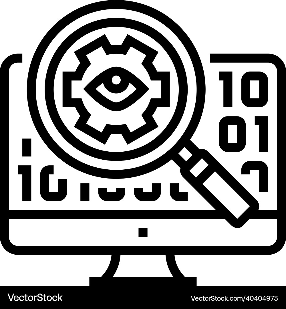 Open source software line icon Open source software line icon Vector Image