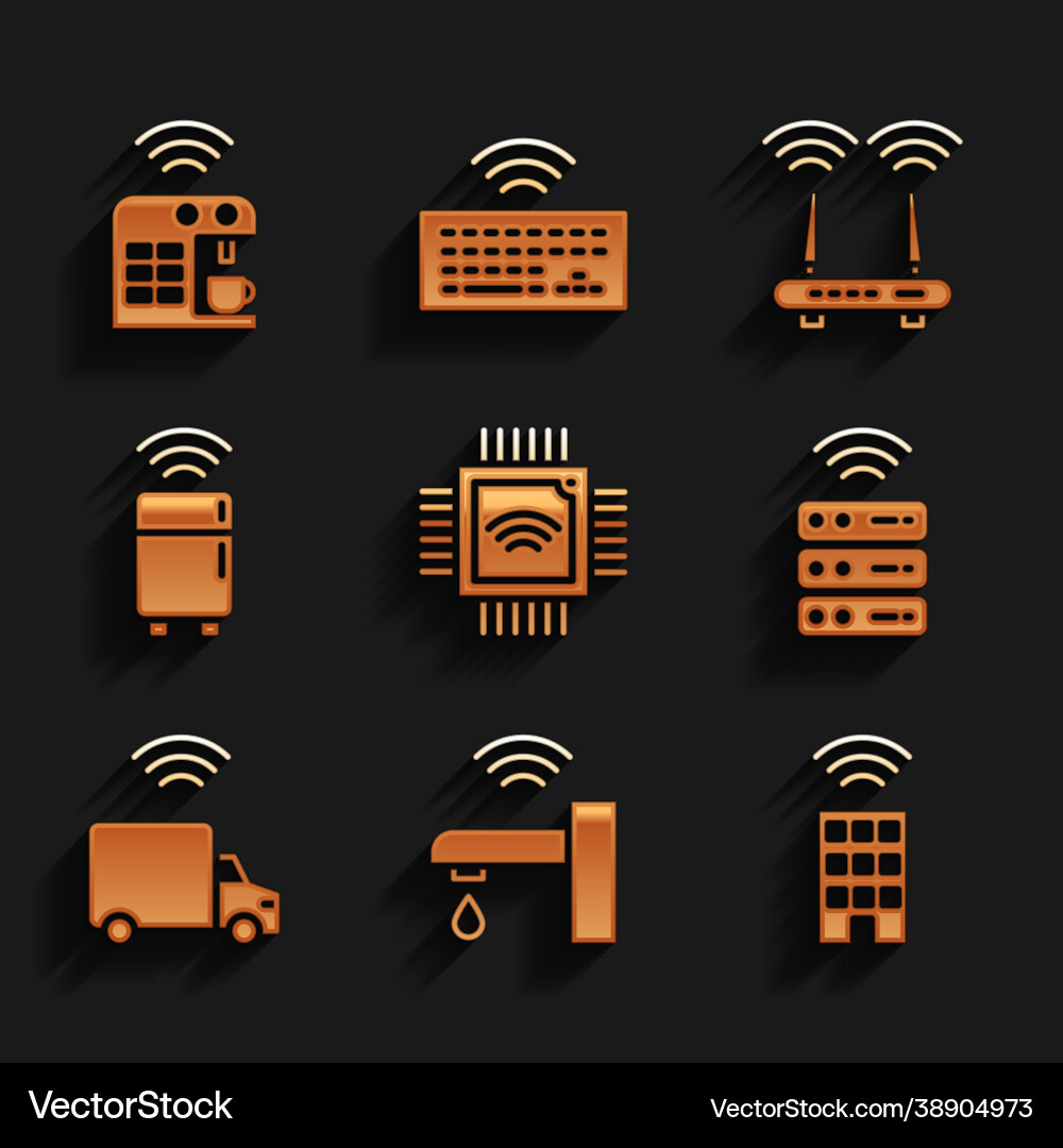 Set processor with microcircuits cpu smart water Set processor with microcircuits cpu smart water Vector Image