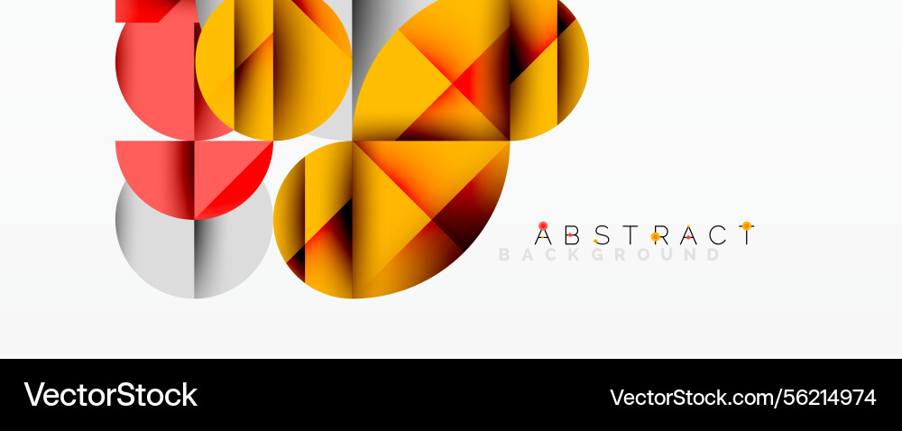 Abstract geometric composition overlapping Abstract geometric composition overlapping vector image