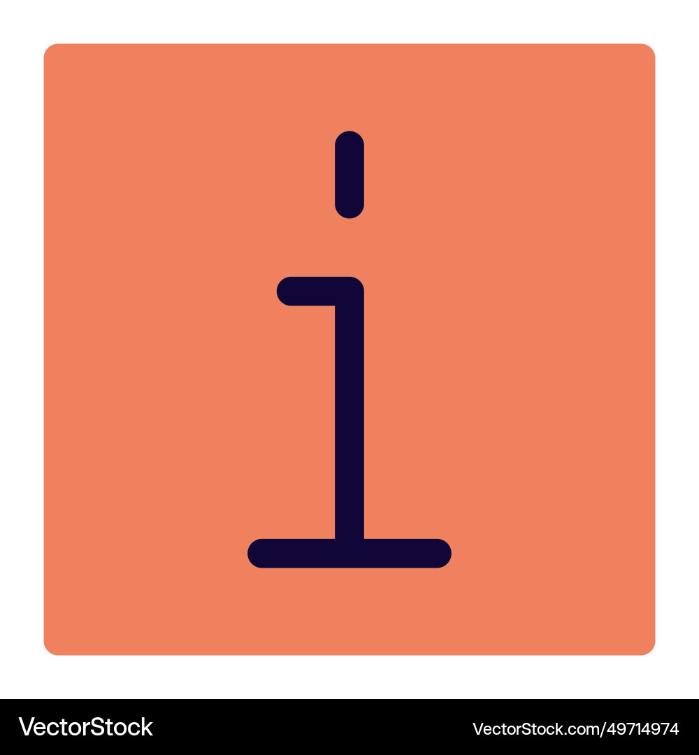 An indication of the information source Vector Image
