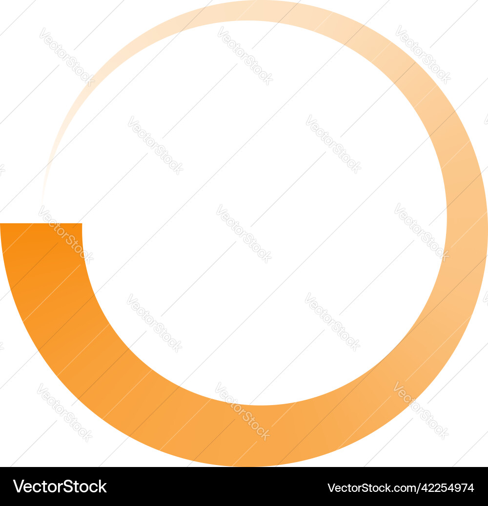 Circle preloader buffer shape circular progress Vector Image