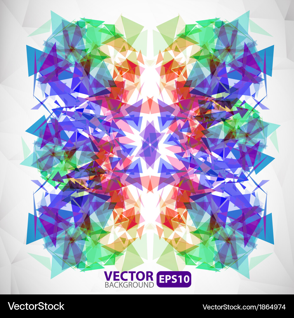 Fractured Explosion Background Vector Image