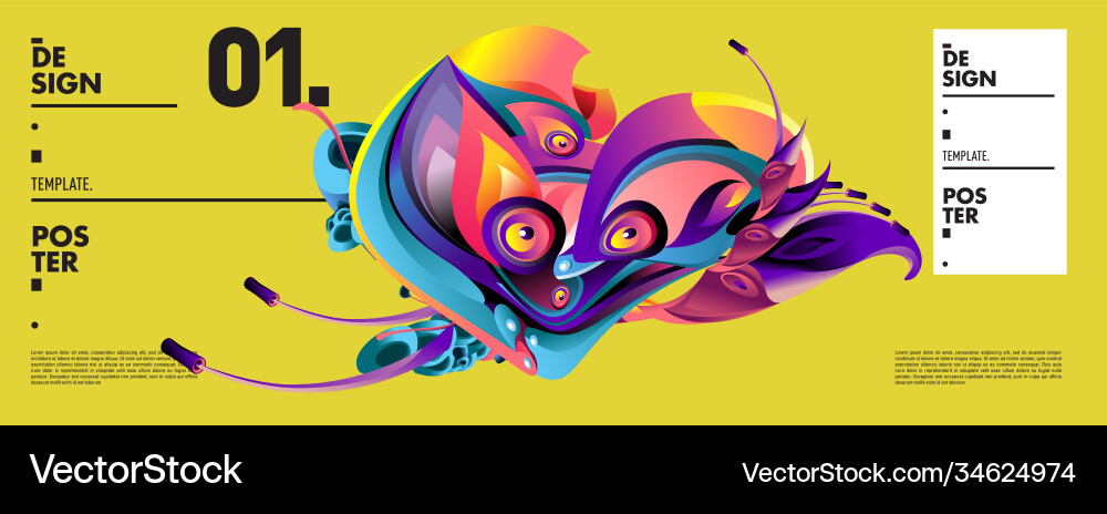 Landing page background template with colorful Landing page background template with colorful Vector Image