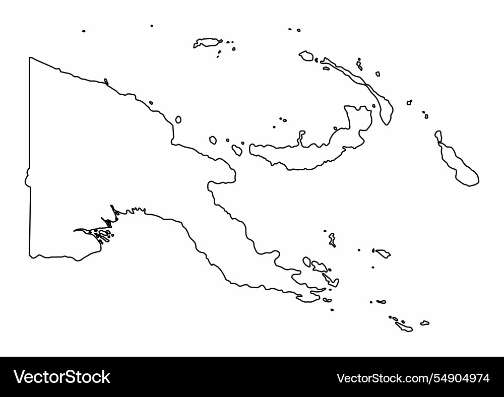 Papua-Neuguinea Übersichtskarte Papua-Neuguinea Übersichtskarte vektorbild
