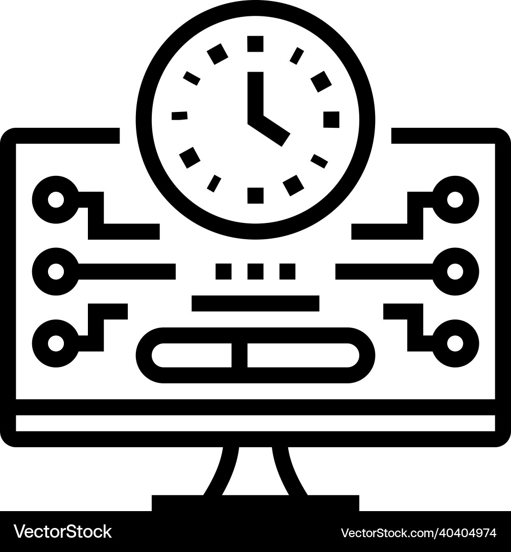 Shareware upload line icon Vector Image