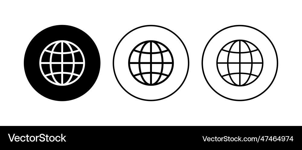 Web icon set go to click Web icon set go to click vector image
