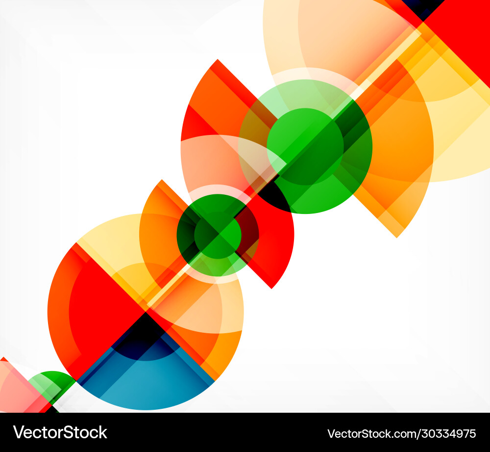 Abstract Geometric Circle Pattern vector image