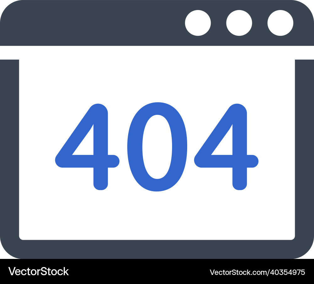 Browser error icon Vector Image