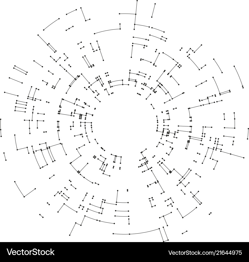 Connecting lines and dots on white background Connecting lines and dots on white background vector image