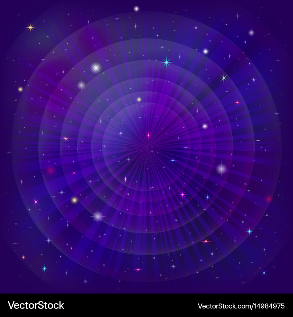 Empty space with stars vector image
