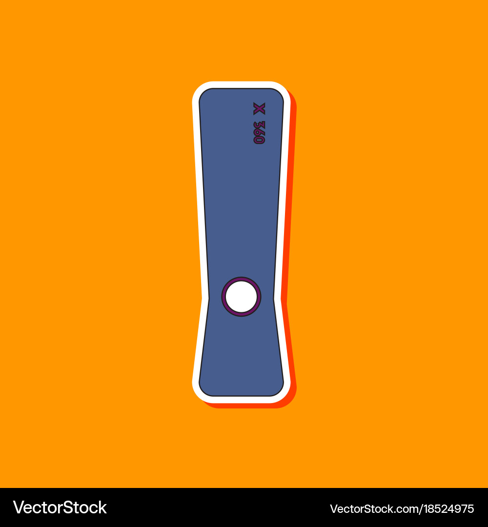 Flat icon on background game console Vector Image