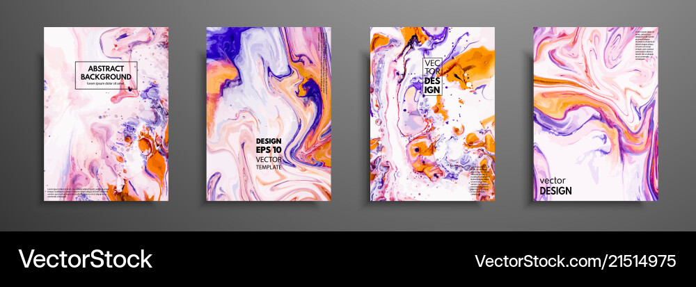 Flüssige Marmorfarbe Textur Vektorbild