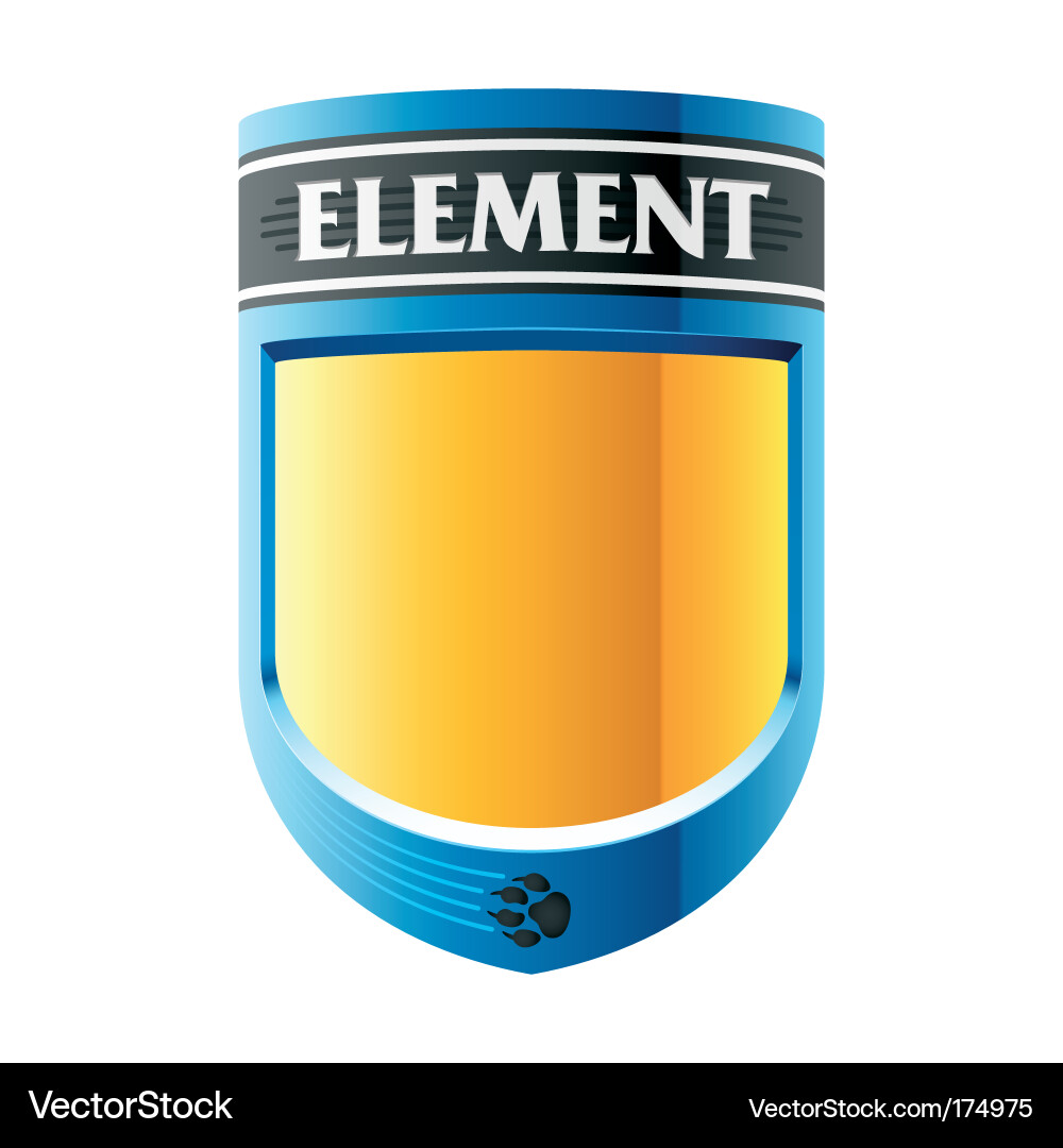 Footprint Element Vector Image