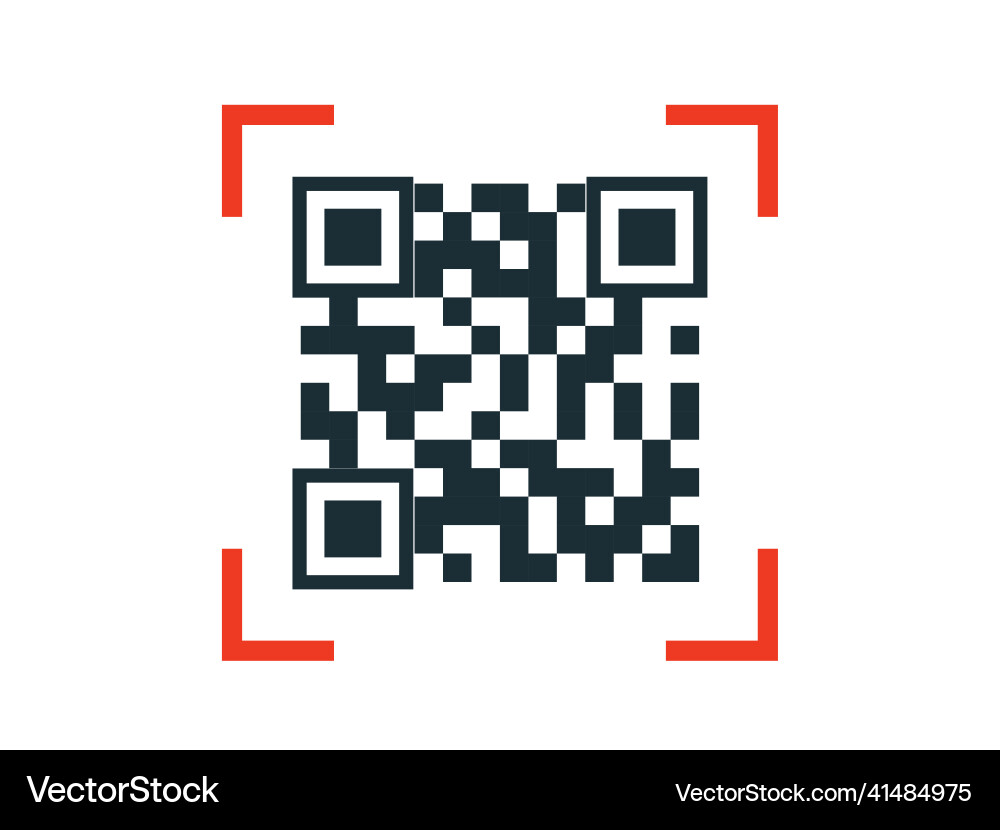 Qr code icon for smartphone apps Qr code icon for smartphone apps Vector Image