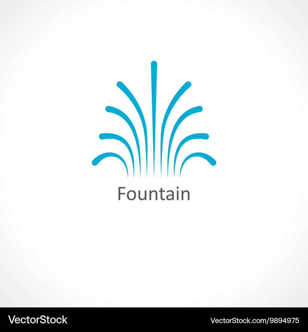 Water jets Royalty Free Vector Image - VectorStock