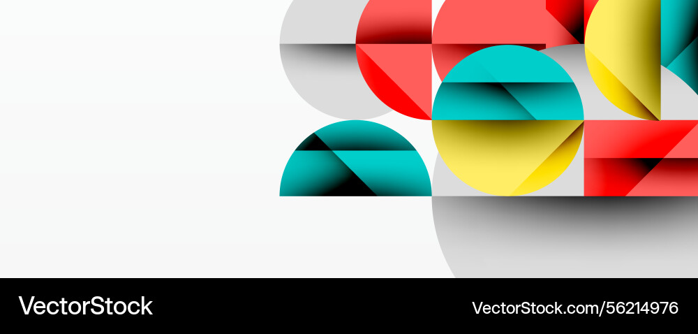 Abstract geometric composition overlapping Abstract geometric composition overlapping Vector Image