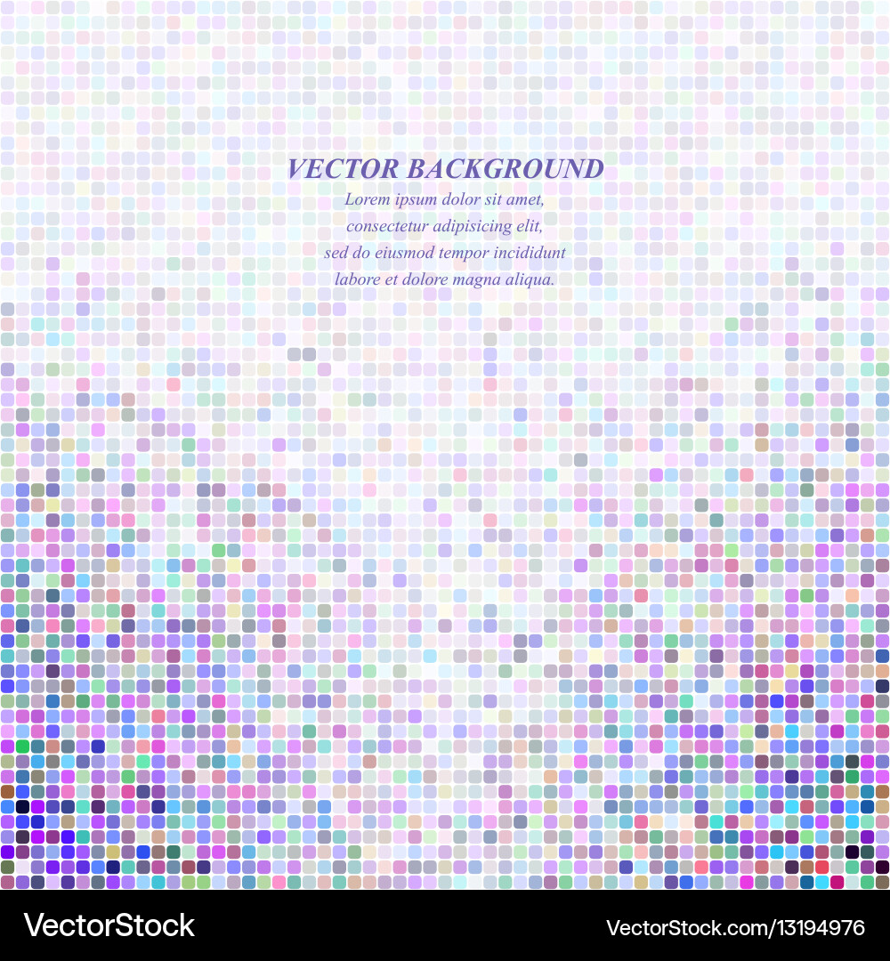 Abstract tiled square mosaic pattern background vector image