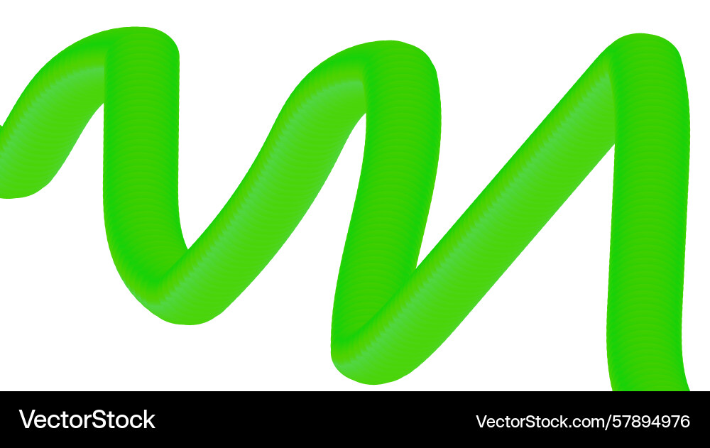 Blend flowing 3d green design abstract background Vector Image