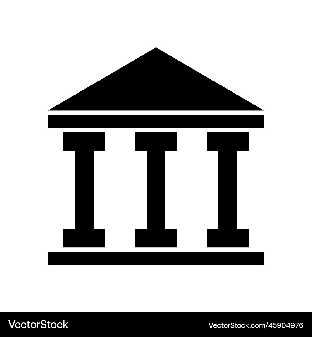 Building university architecture icon museum Vector Image