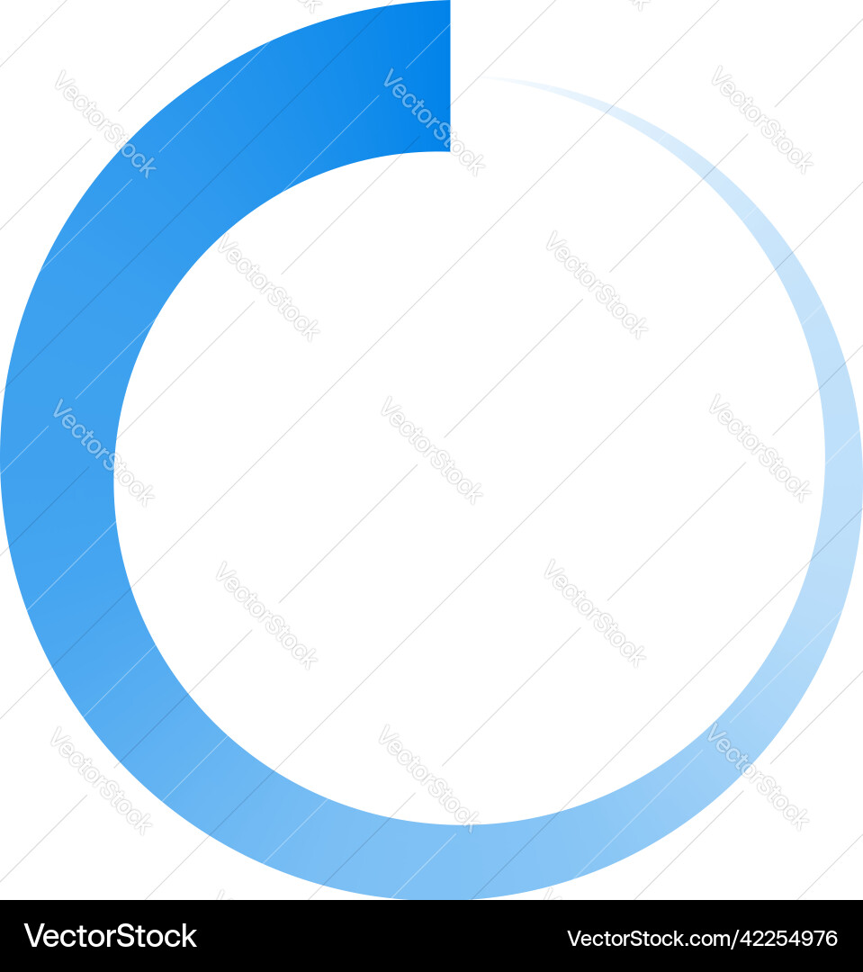 Circle preloader buffer shape circular progress Vector Image