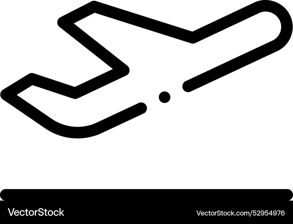 Departures icon thin linear style design isolated Departures icon thin linear style design isolated vector image