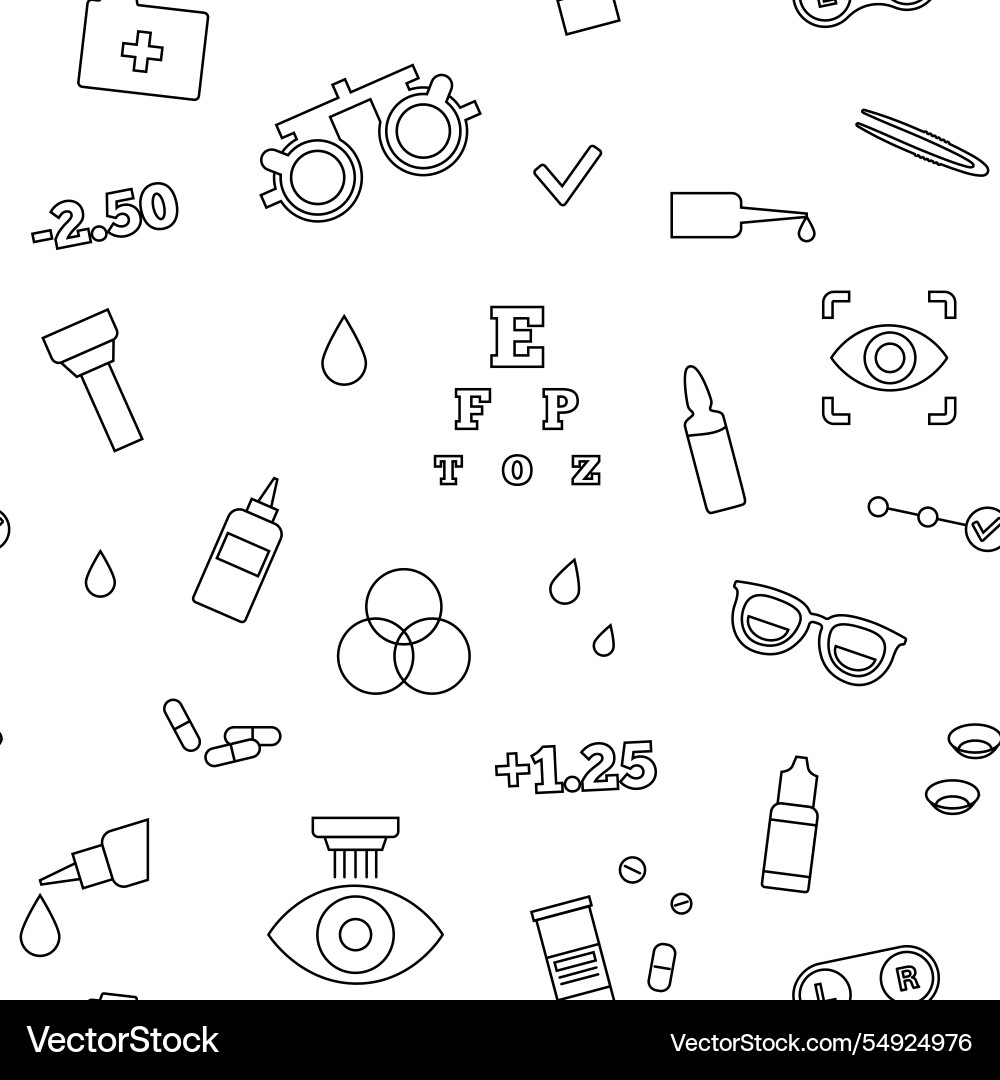 Eyesight examination pattern Eyesight examination pattern vector image