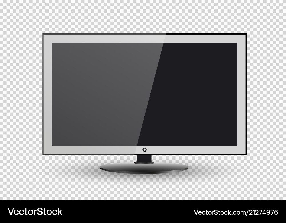 Frame of tv empty led monitor computer Frame of tv empty led monitor computer vector image