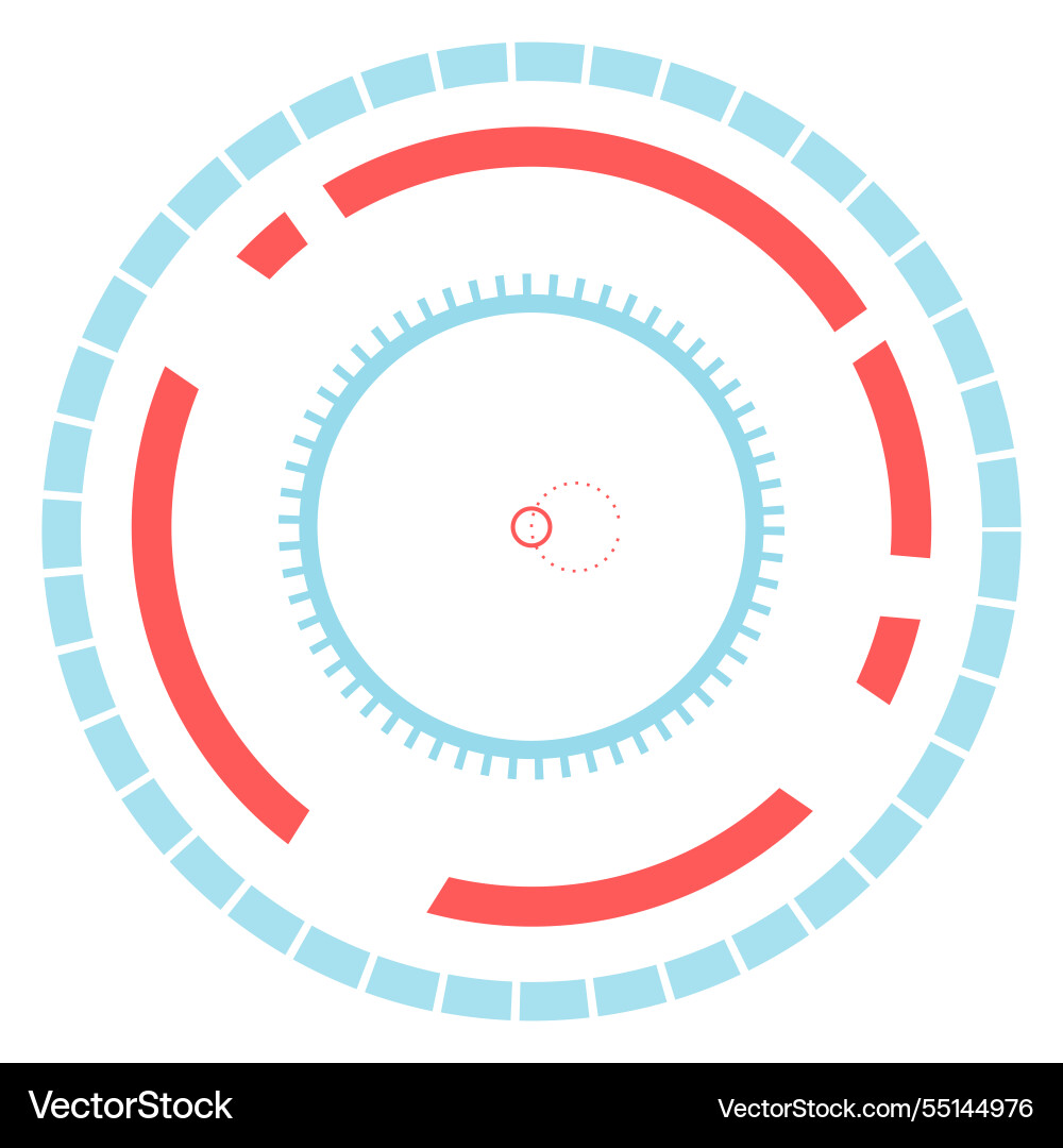 Futuristic head up display - hud interface Futuristic head up display - hud interface vector image