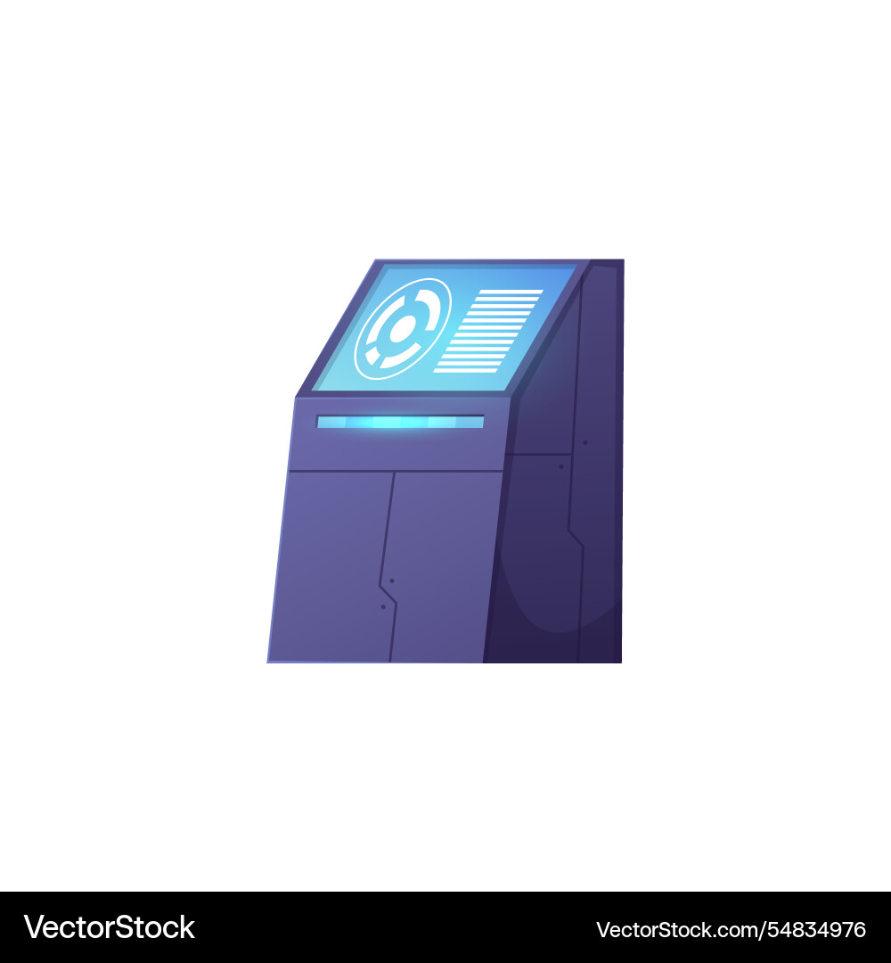 Laboratory computer monitor with display chart Laboratory computer monitor with display chart vector image