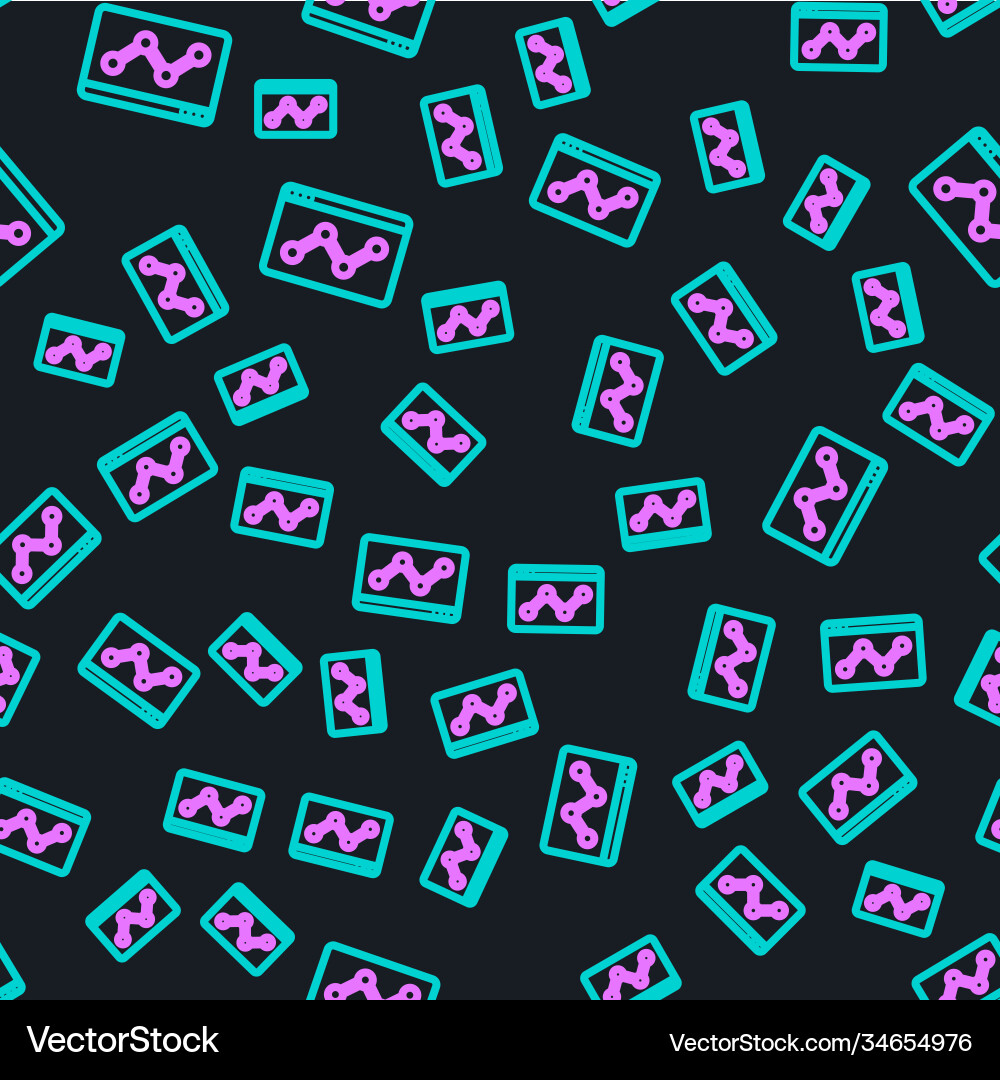 Line web analytics information and development Line web analytics information and development vector image