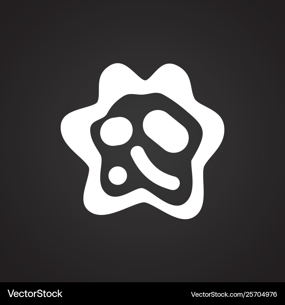 Microbe icon on background for graphic and web Microbe icon on background for graphic and web Vector Image
