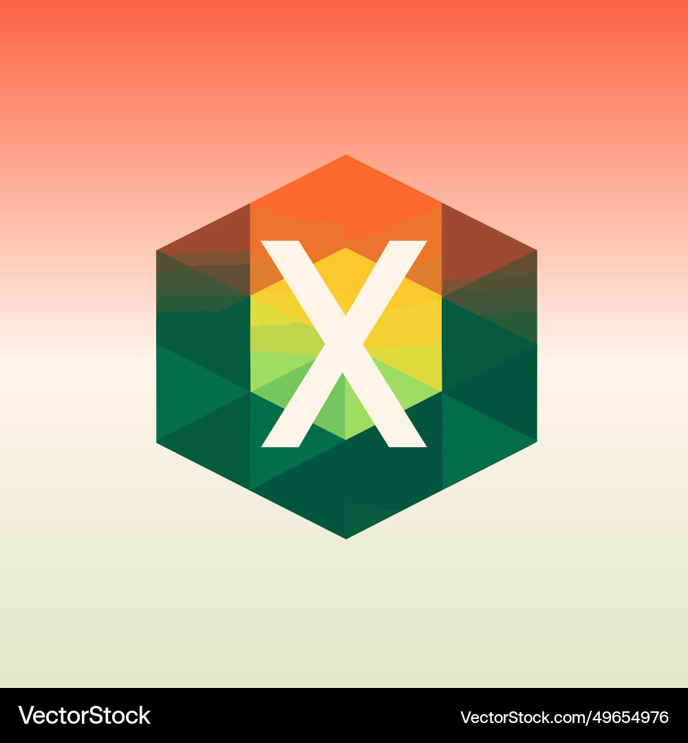 Programming education hub filled gradient initial Programming education hub filled gradient initial vector image