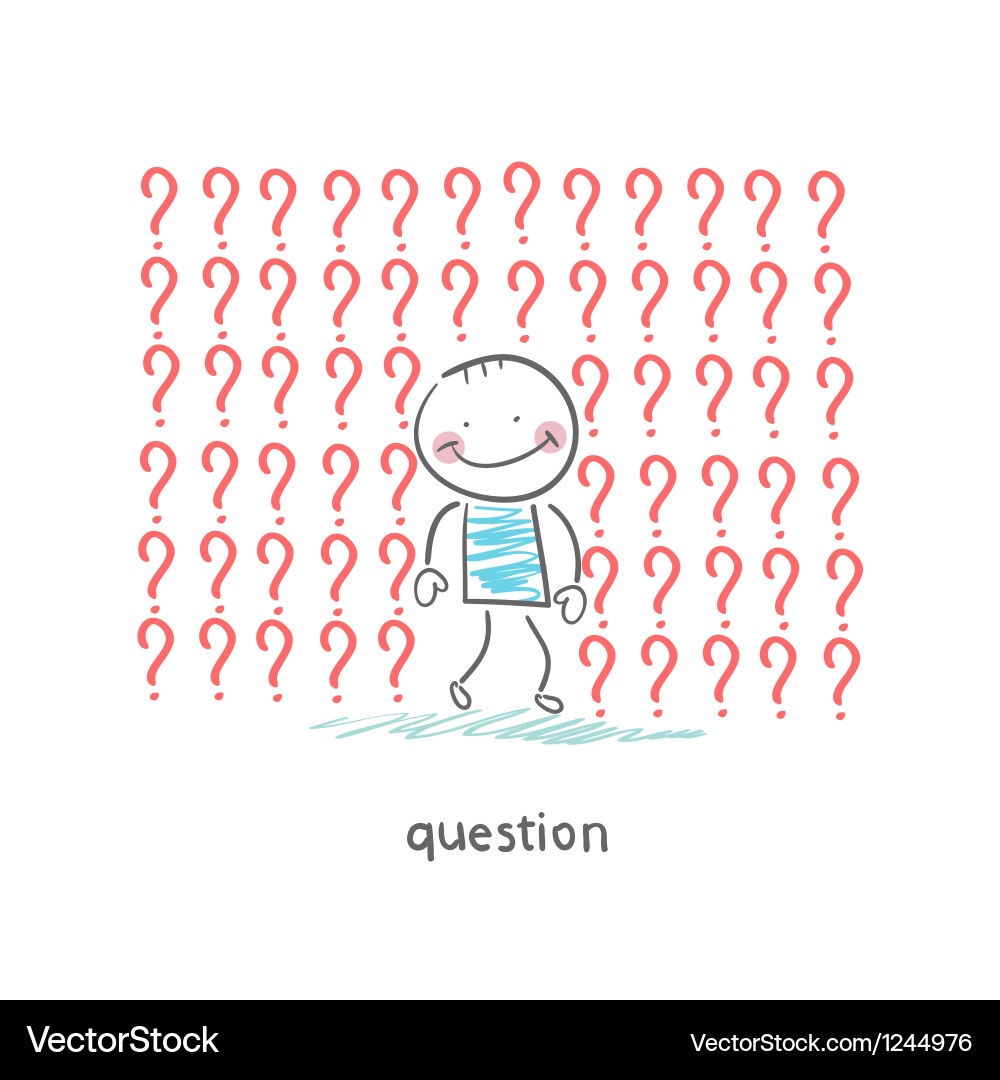 Questions vector image