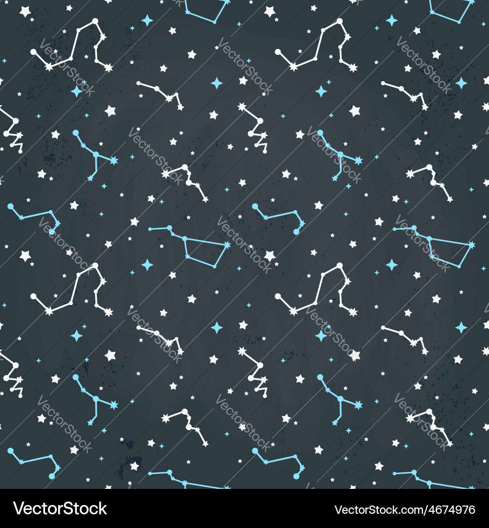 Starry Constellation Pattern vector image