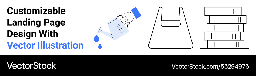 Sustainable practices highlighted with watering Sustainable practices highlighted with watering Vector Image