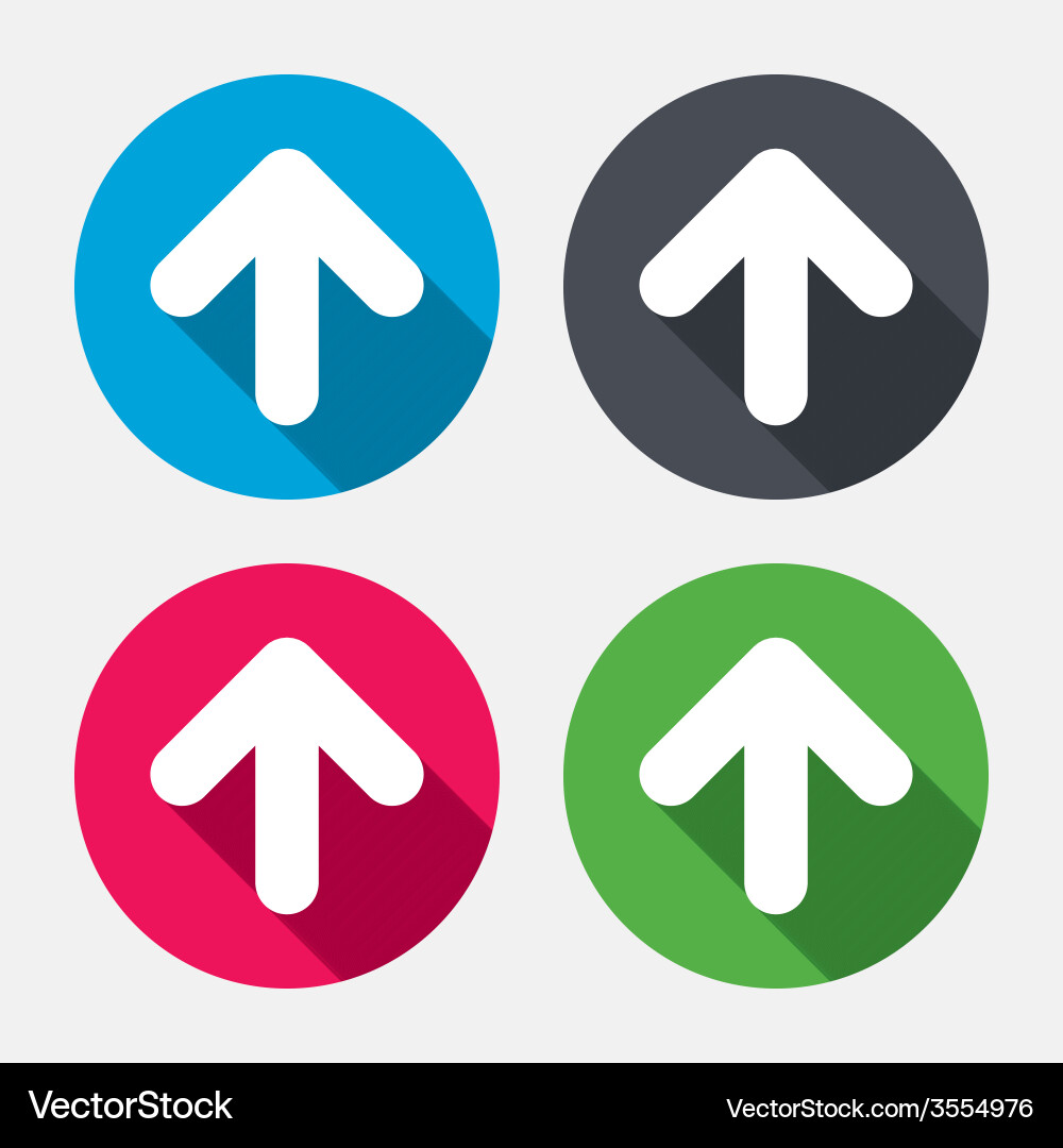 Upload sign icon button vector image