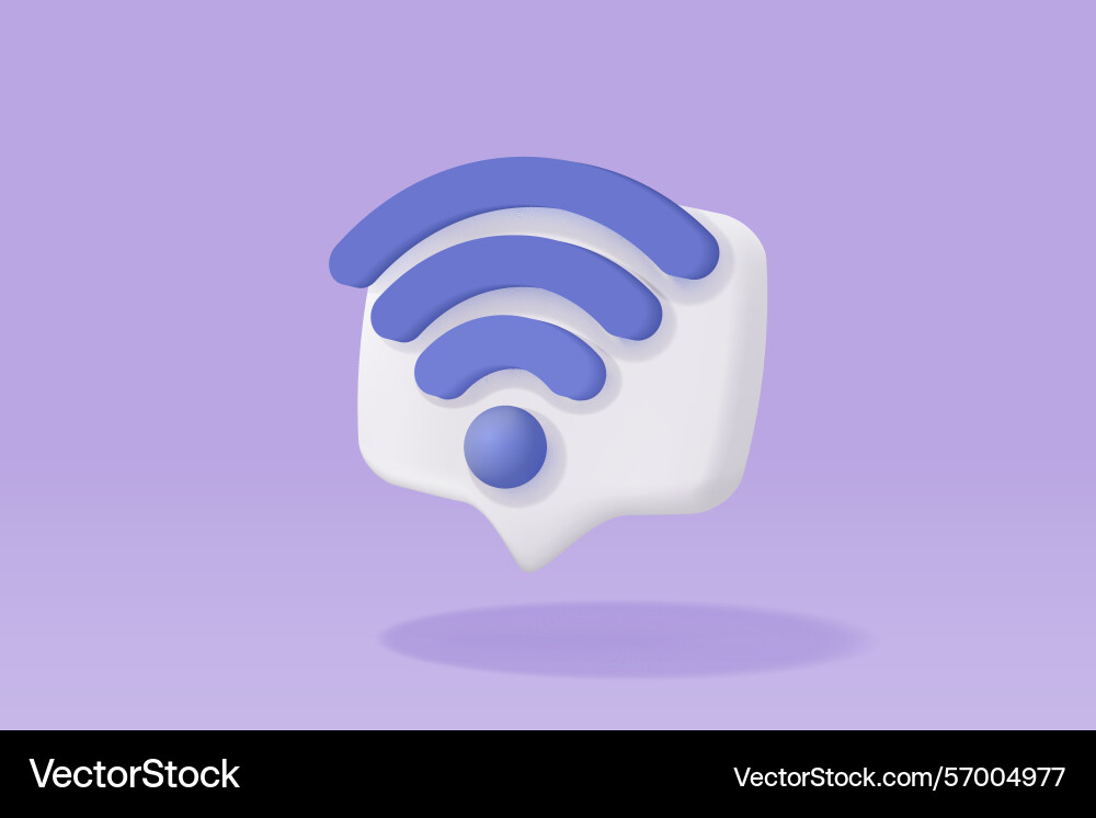 3d wireless connection and sharing network 3d wireless connection and sharing network Vector Image