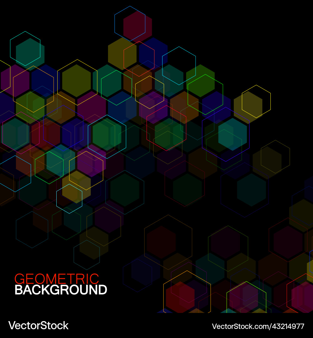 Abstract geometric background with colorful vector image