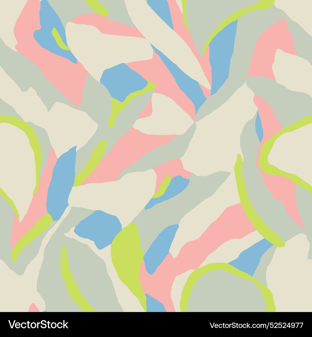 Abstract leaf seamless repeat pattern Abstract leaf seamless repeat pattern vector image