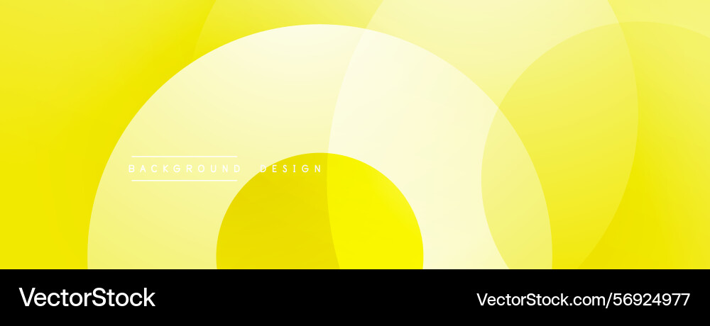 Abstract yellow background overlapping circles Abstract yellow background overlapping circles vector image