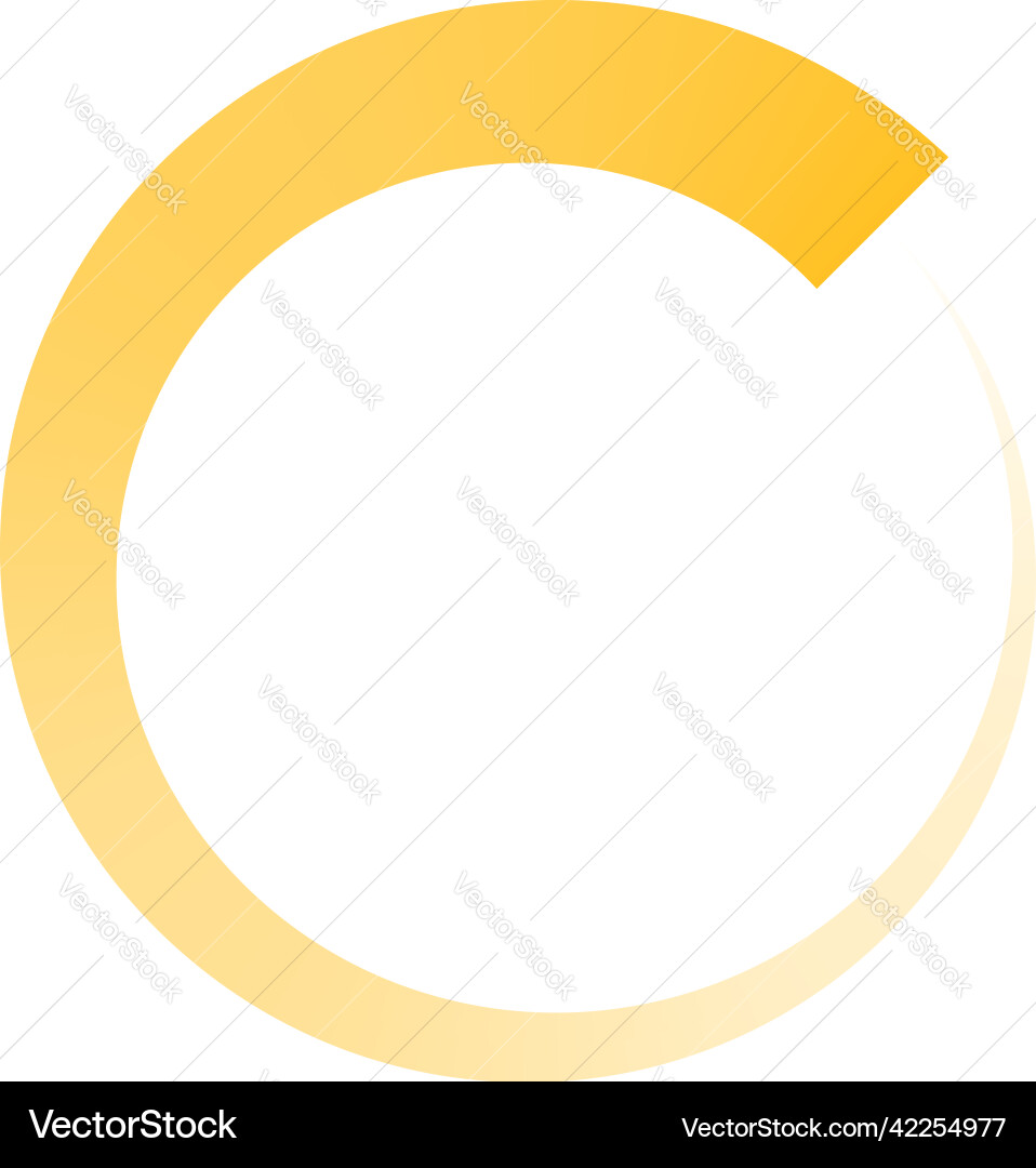 Circle preloader buffer shape circular progress Vector Image
