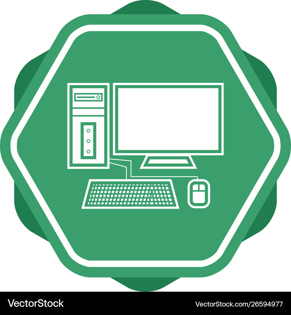 Computer glyph multi color background Vector Image