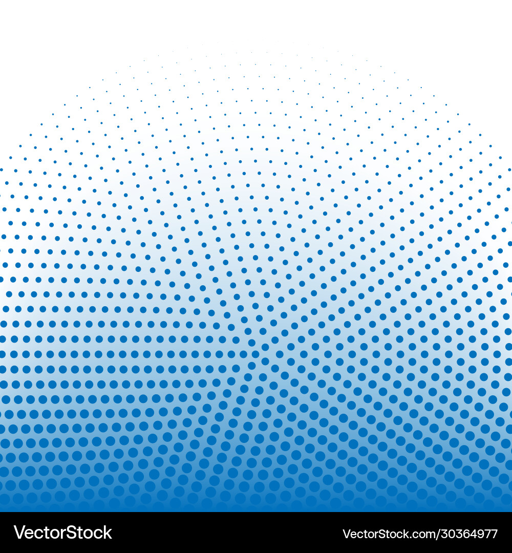 Halftone dots pattern tech blue background Vector Image