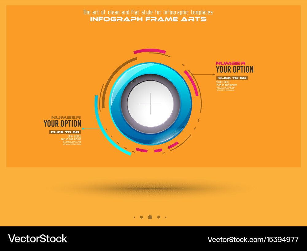 Infograph template with multiple choices vector image